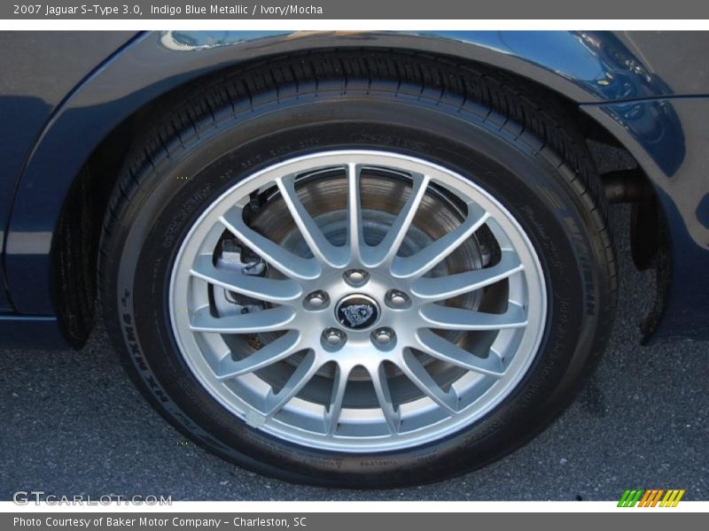 Indigo Blue Metallic / Ivory/Mocha 2007 Jaguar S-Type 3.0