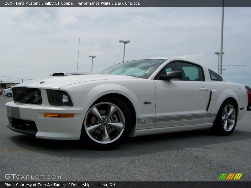 Performance White / Dark Charcoal 2007 Ford Mustang Shelby GT Coupe
