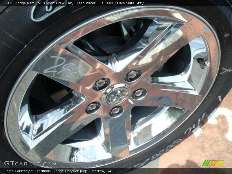 Deep Water Blue Pearl / Dark Slate Gray 2010 Dodge Ram 1500 Sport Crew Cab