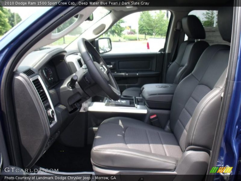 Deep Water Blue Pearl / Dark Slate Gray 2010 Dodge Ram 1500 Sport Crew Cab