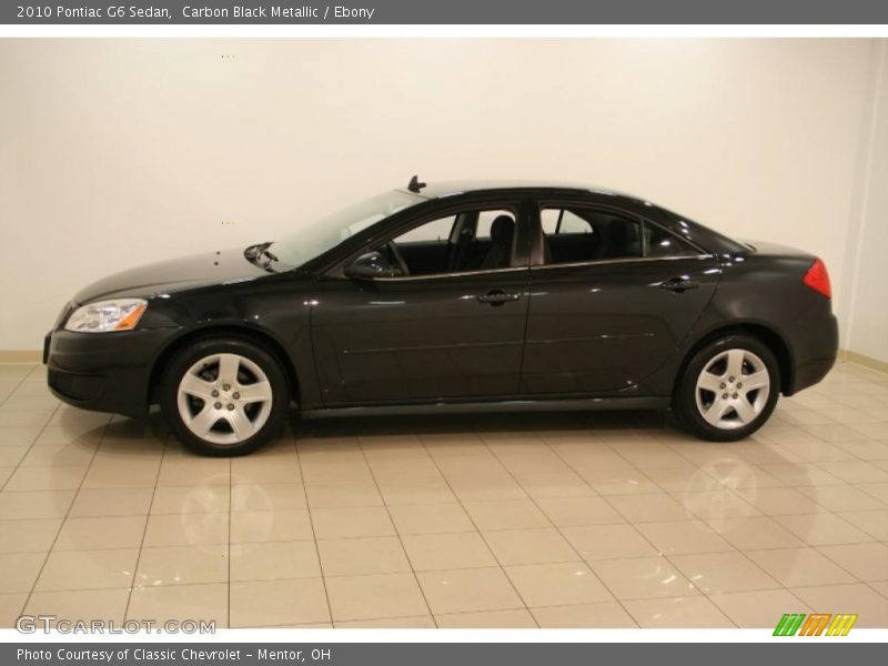 Carbon Black Metallic / Ebony 2010 Pontiac G6 Sedan