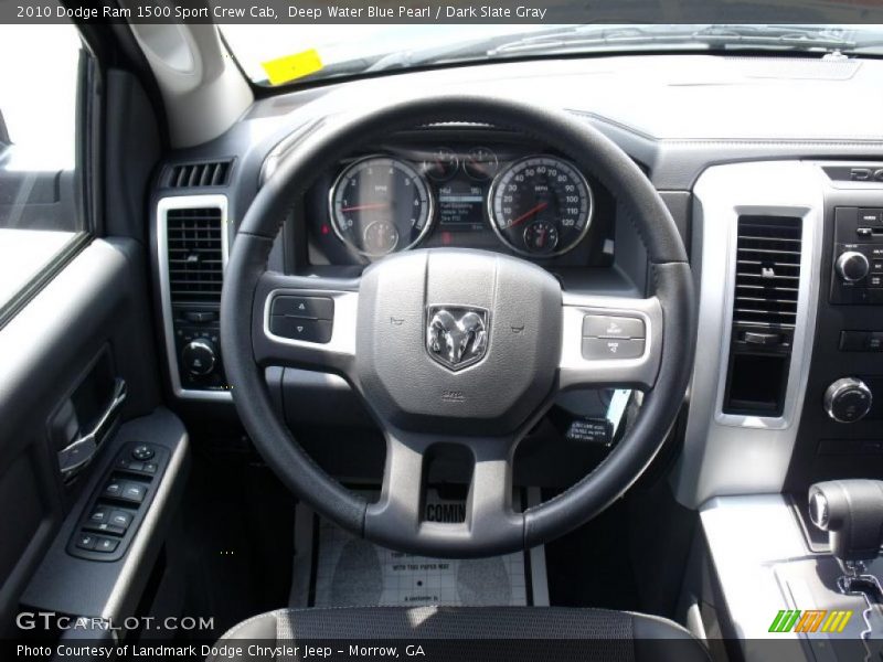 Deep Water Blue Pearl / Dark Slate Gray 2010 Dodge Ram 1500 Sport Crew Cab