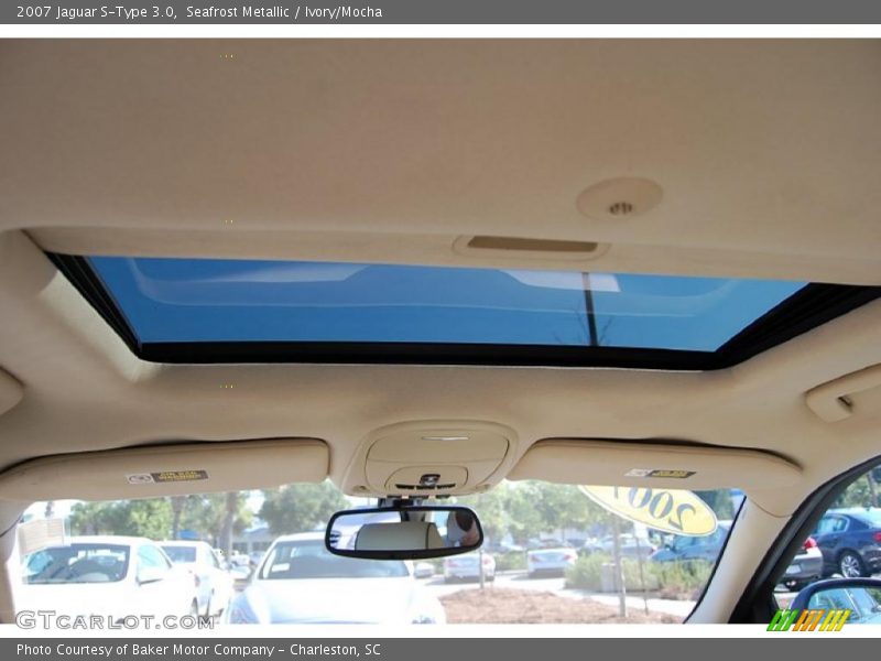 Seafrost Metallic / Ivory/Mocha 2007 Jaguar S-Type 3.0
