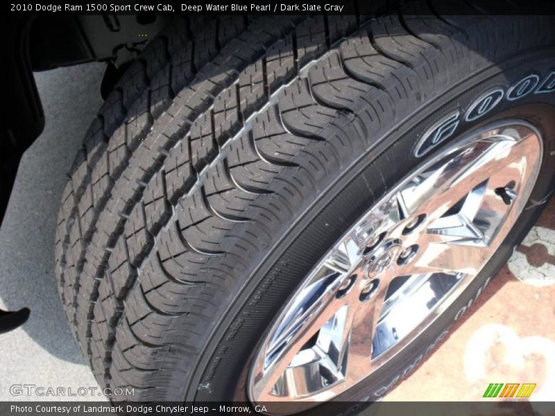 Deep Water Blue Pearl / Dark Slate Gray 2010 Dodge Ram 1500 Sport Crew Cab