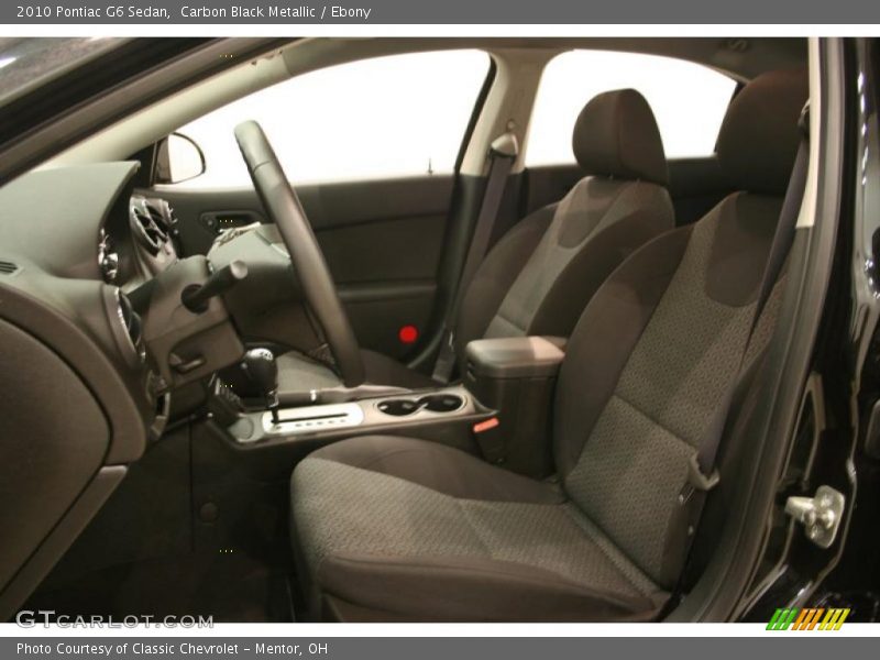 Carbon Black Metallic / Ebony 2010 Pontiac G6 Sedan