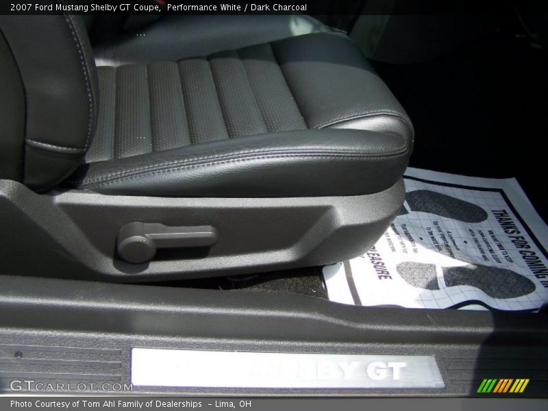 Performance White / Dark Charcoal 2007 Ford Mustang Shelby GT Coupe