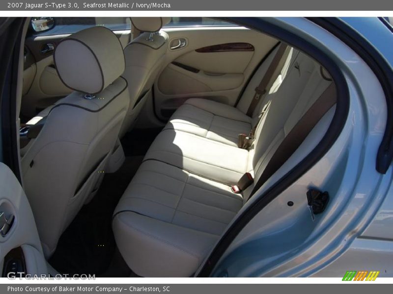 Seafrost Metallic / Ivory/Mocha 2007 Jaguar S-Type 3.0