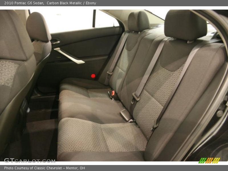Carbon Black Metallic / Ebony 2010 Pontiac G6 Sedan