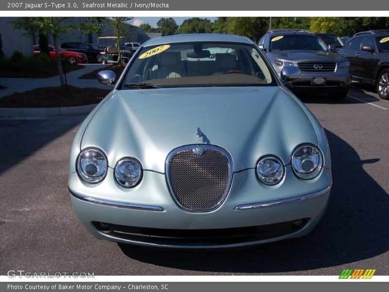 Seafrost Metallic / Ivory/Mocha 2007 Jaguar S-Type 3.0