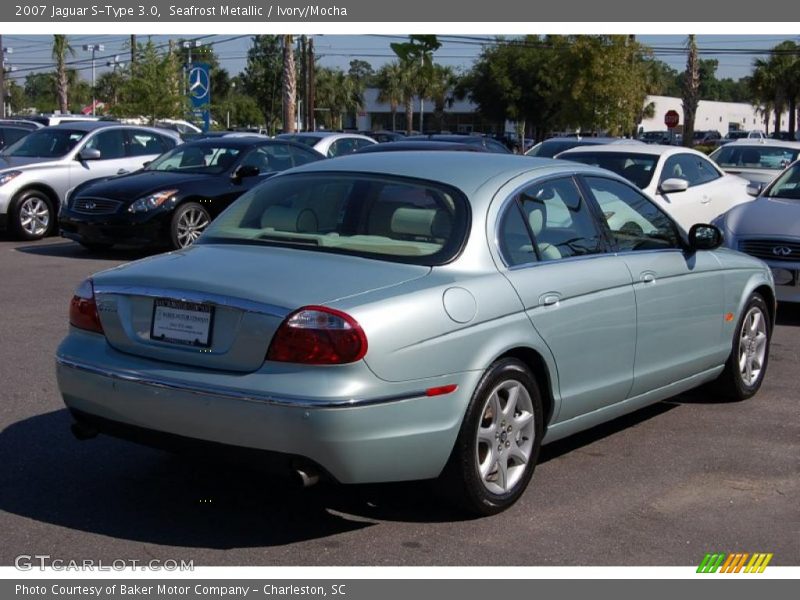 Seafrost Metallic / Ivory/Mocha 2007 Jaguar S-Type 3.0