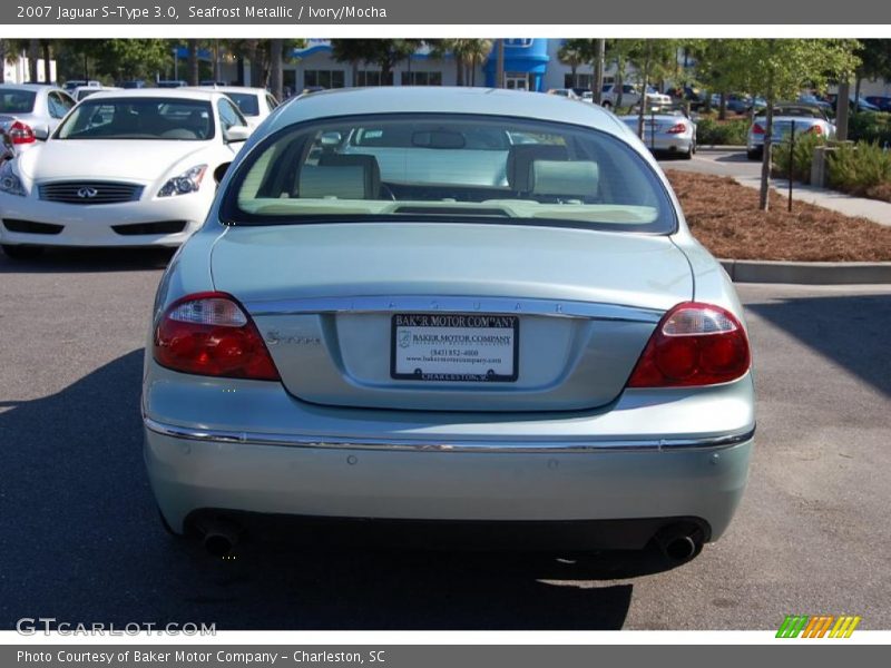 Seafrost Metallic / Ivory/Mocha 2007 Jaguar S-Type 3.0