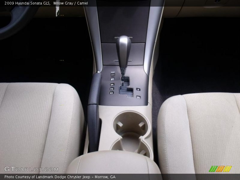 Willow Gray / Camel 2009 Hyundai Sonata GLS