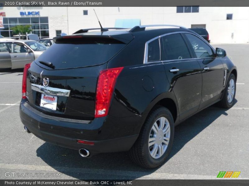 Black Raven / Ebony/Titanium 2010 Cadillac SRX V6