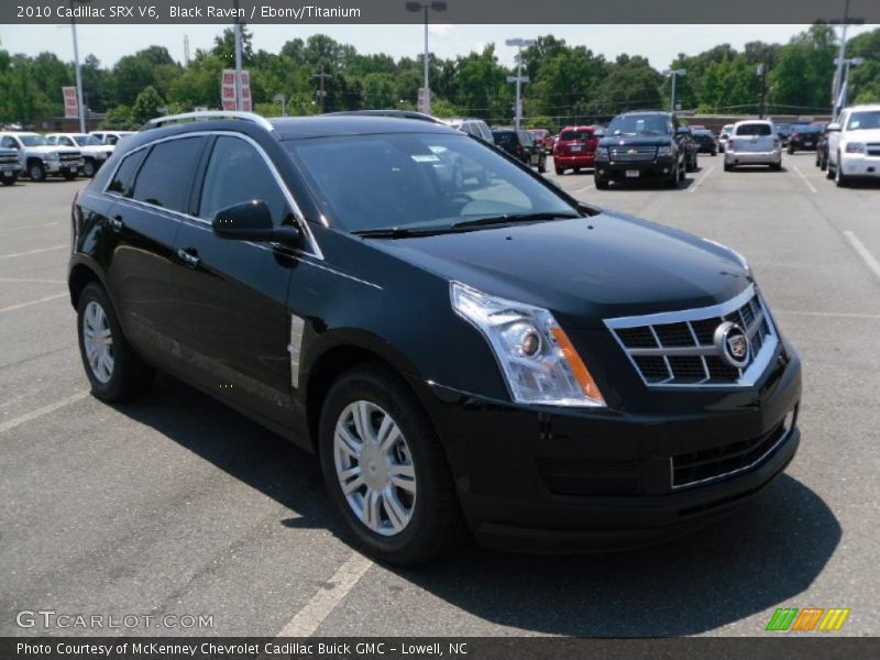 Black Raven / Ebony/Titanium 2010 Cadillac SRX V6