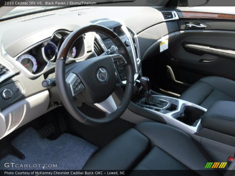 Black Raven / Ebony/Titanium 2010 Cadillac SRX V6