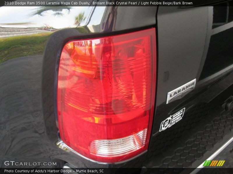 Brilliant Black Crystal Pearl / Light Pebble Beige/Bark Brown 2010 Dodge Ram 3500 Laramie Mega Cab Dually