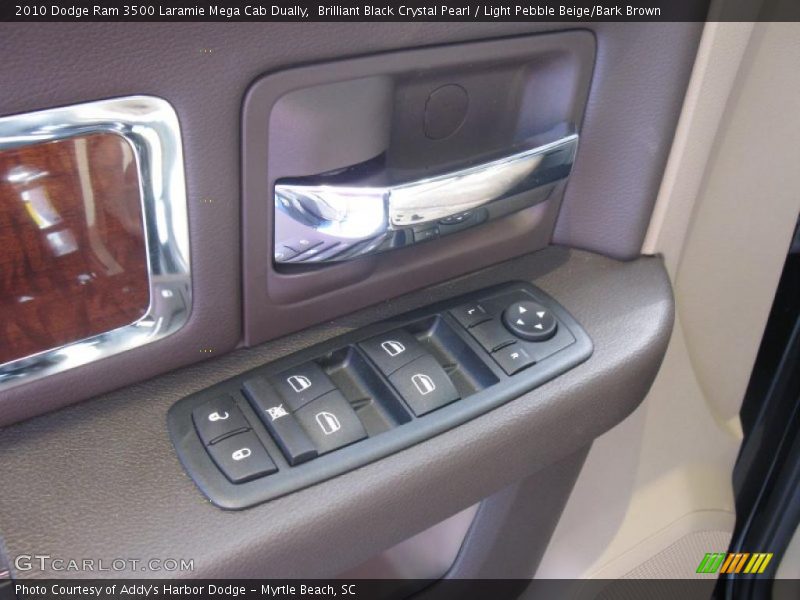 Brilliant Black Crystal Pearl / Light Pebble Beige/Bark Brown 2010 Dodge Ram 3500 Laramie Mega Cab Dually