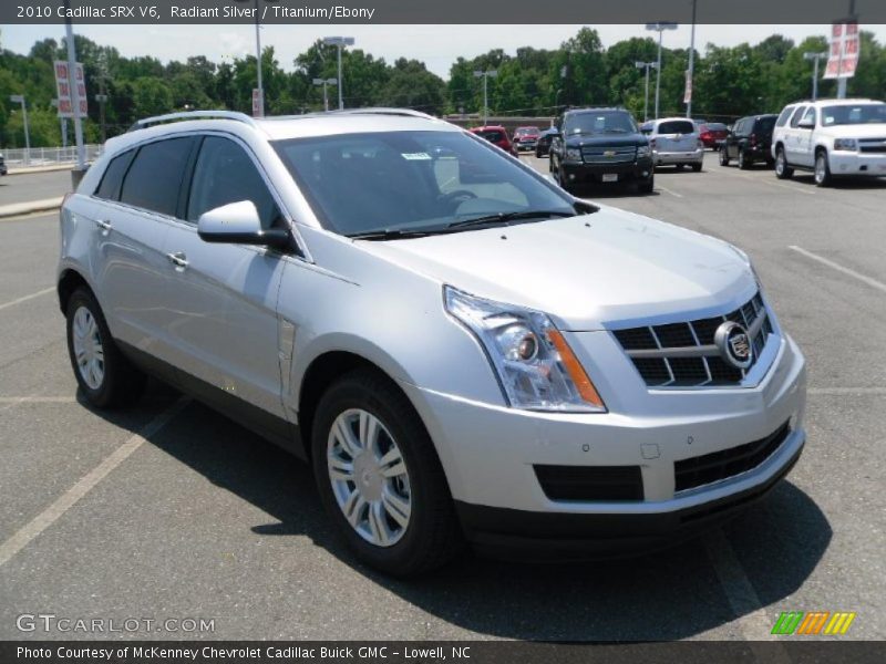 Radiant Silver / Titanium/Ebony 2010 Cadillac SRX V6