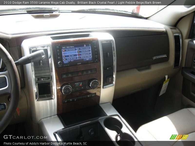 Brilliant Black Crystal Pearl / Light Pebble Beige/Bark Brown 2010 Dodge Ram 3500 Laramie Mega Cab Dually