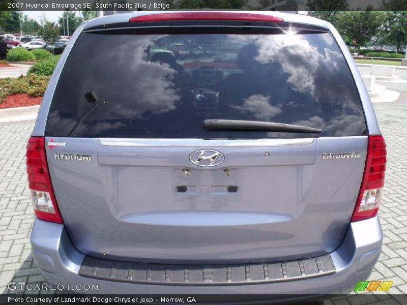 South Pacific Blue / Beige 2007 Hyundai Entourage SE