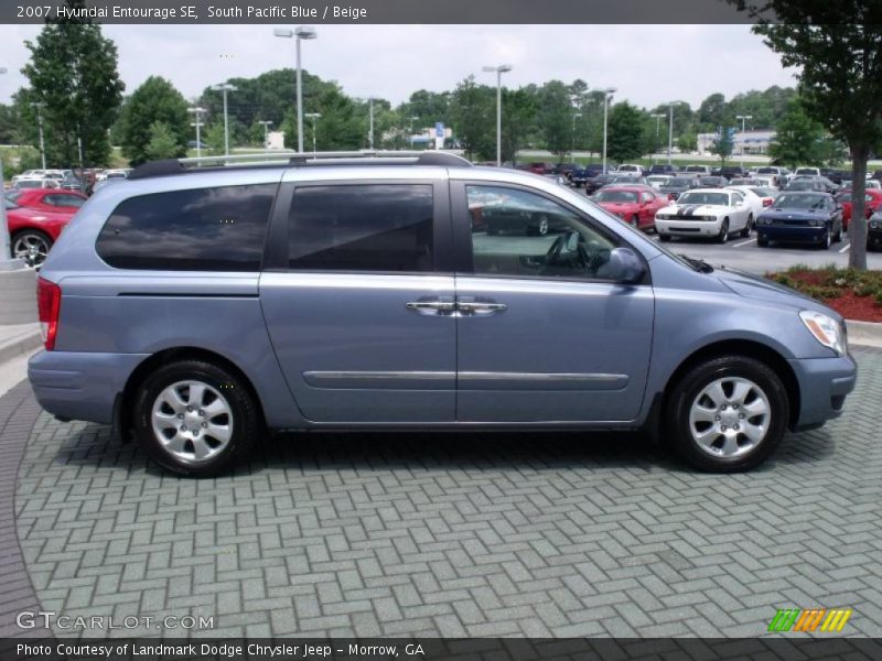 South Pacific Blue / Beige 2007 Hyundai Entourage SE