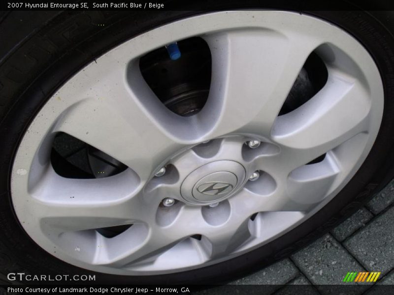 South Pacific Blue / Beige 2007 Hyundai Entourage SE