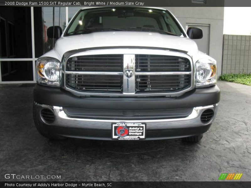 Bright White / Medium Slate Gray 2008 Dodge Ram 1500 SXT Regular Cab