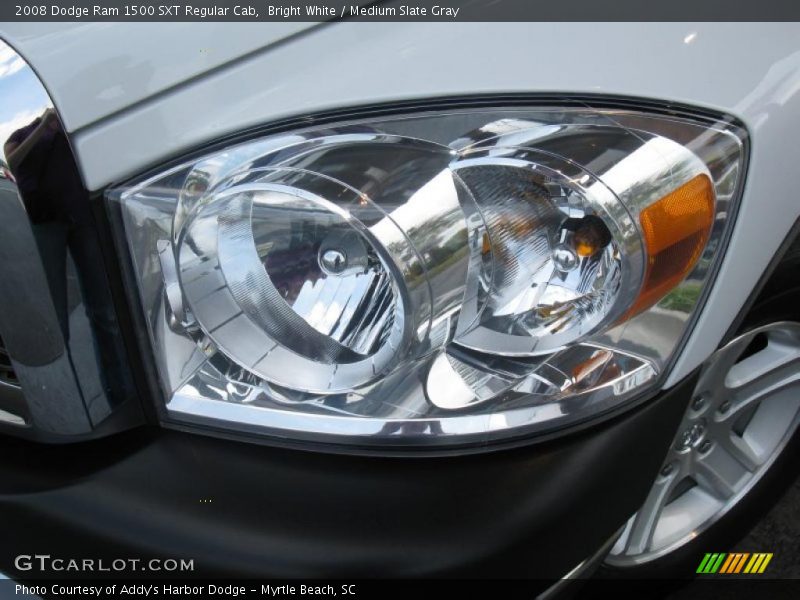 Bright White / Medium Slate Gray 2008 Dodge Ram 1500 SXT Regular Cab