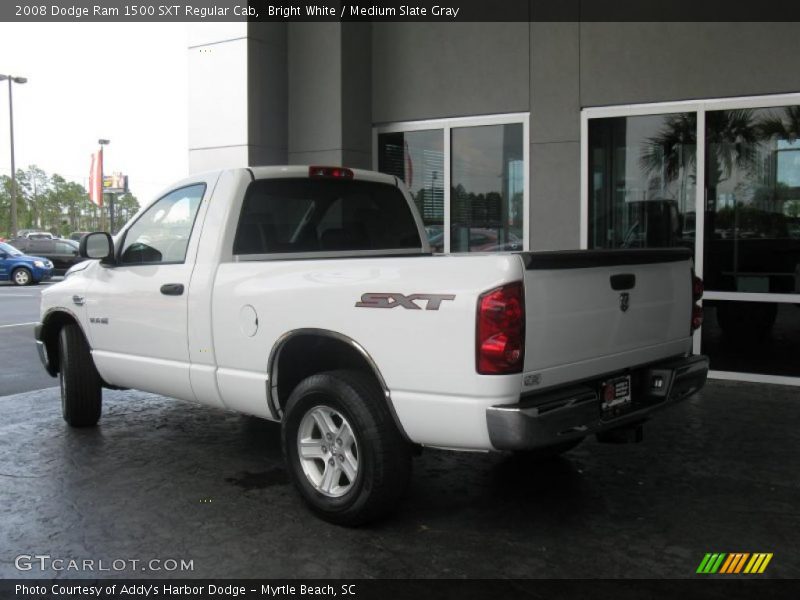 Bright White / Medium Slate Gray 2008 Dodge Ram 1500 SXT Regular Cab