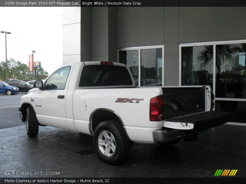 Bright White / Medium Slate Gray 2008 Dodge Ram 1500 SXT Regular Cab