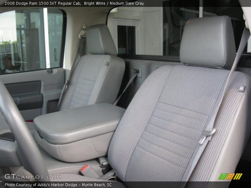 Bright White / Medium Slate Gray 2008 Dodge Ram 1500 SXT Regular Cab