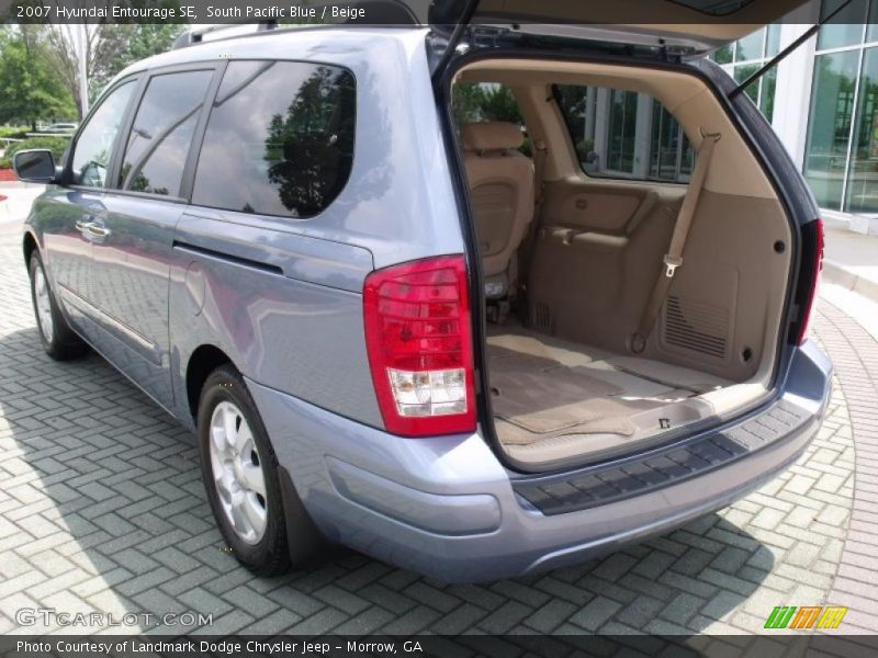 South Pacific Blue / Beige 2007 Hyundai Entourage SE