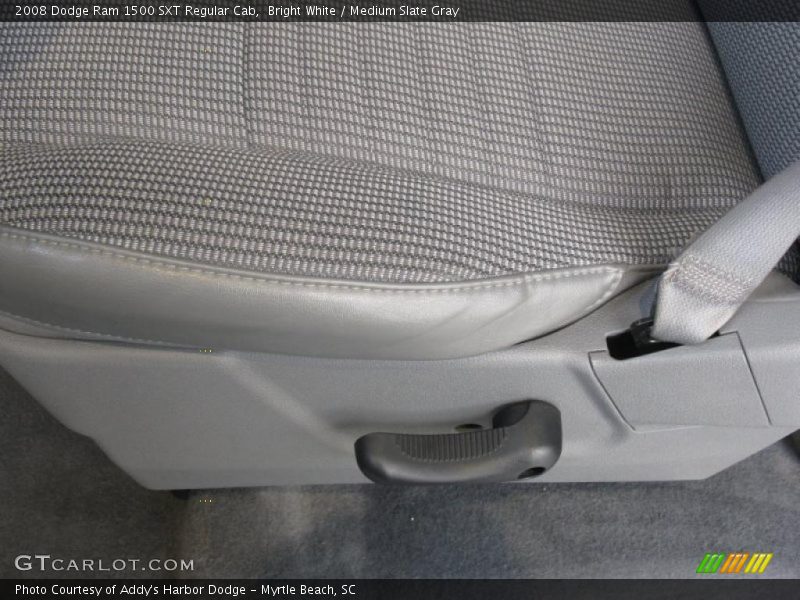 Bright White / Medium Slate Gray 2008 Dodge Ram 1500 SXT Regular Cab