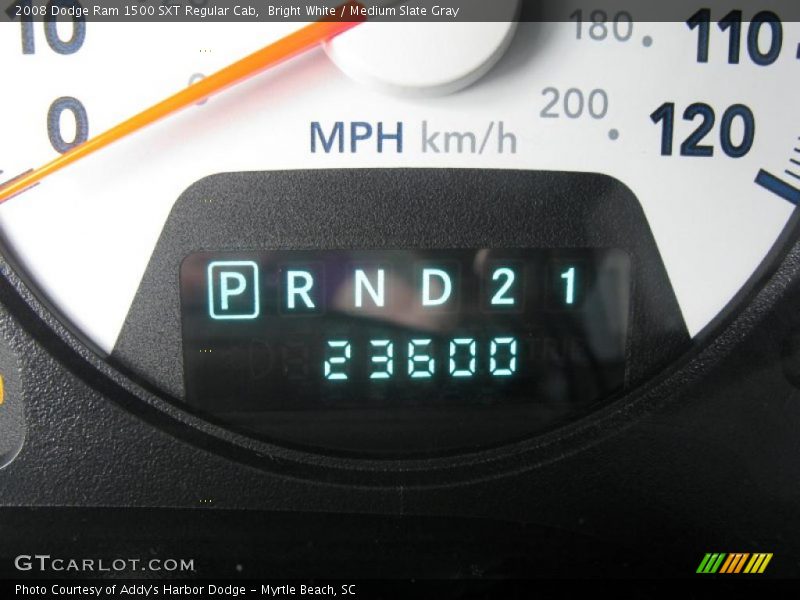 Bright White / Medium Slate Gray 2008 Dodge Ram 1500 SXT Regular Cab