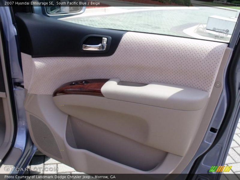 South Pacific Blue / Beige 2007 Hyundai Entourage SE