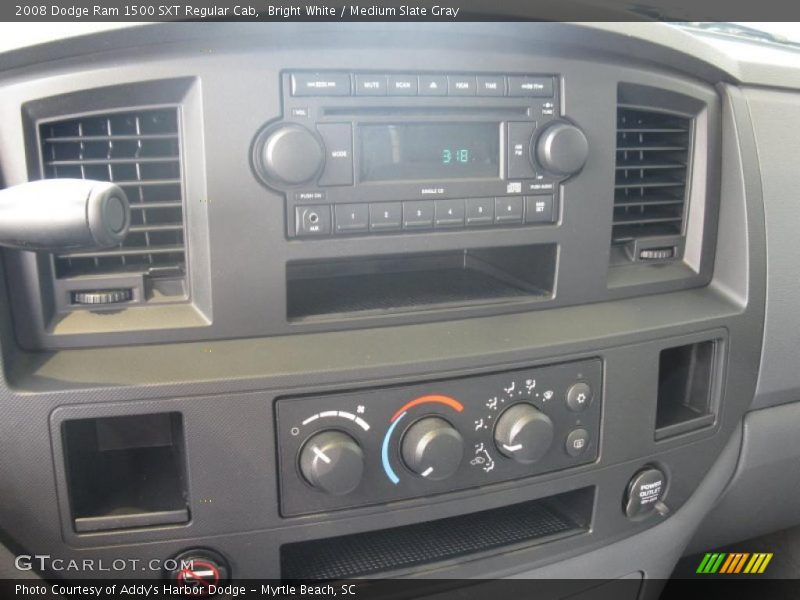 Bright White / Medium Slate Gray 2008 Dodge Ram 1500 SXT Regular Cab