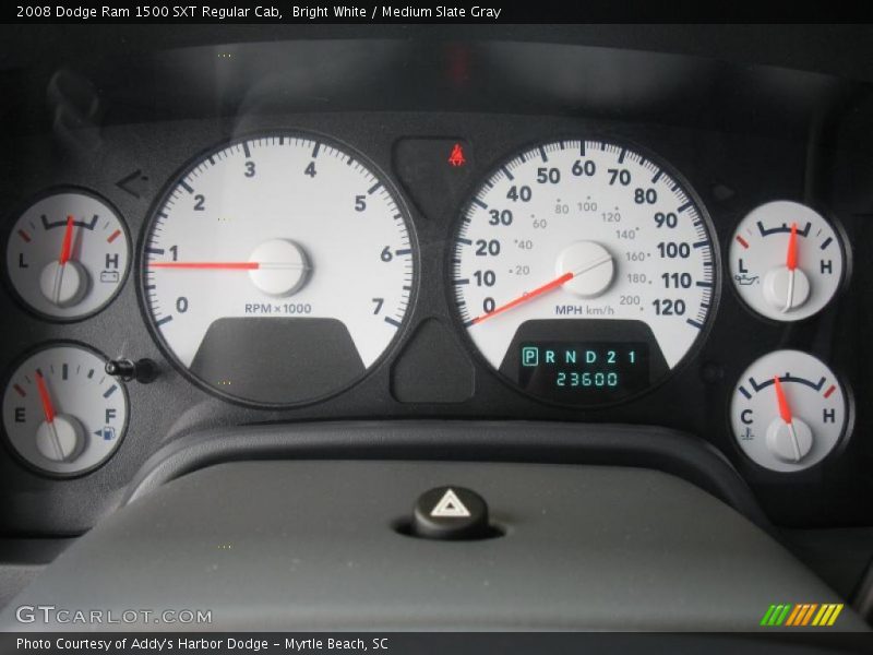 Bright White / Medium Slate Gray 2008 Dodge Ram 1500 SXT Regular Cab