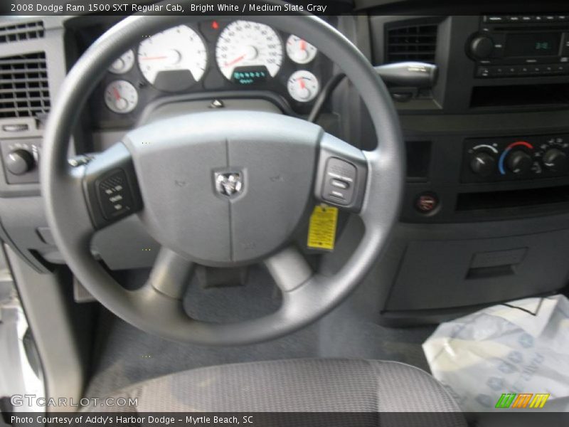 Bright White / Medium Slate Gray 2008 Dodge Ram 1500 SXT Regular Cab