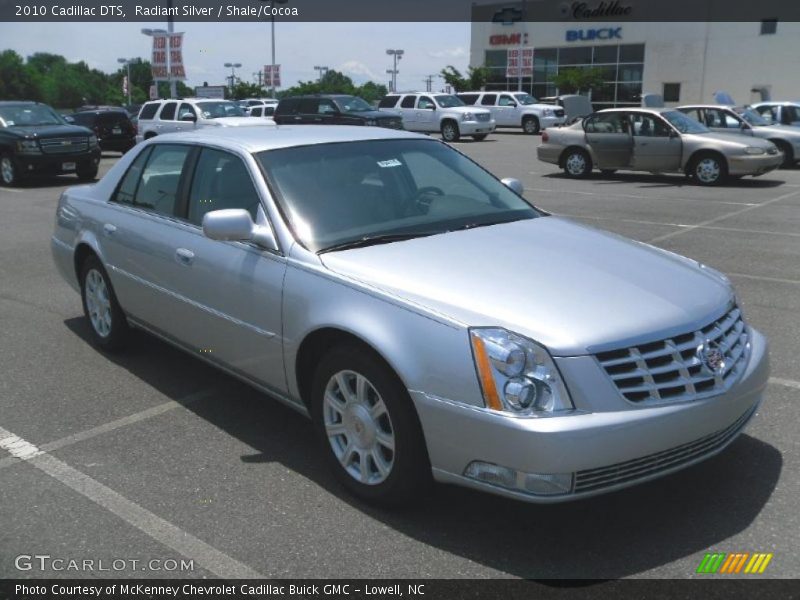 Radiant Silver / Shale/Cocoa 2010 Cadillac DTS
