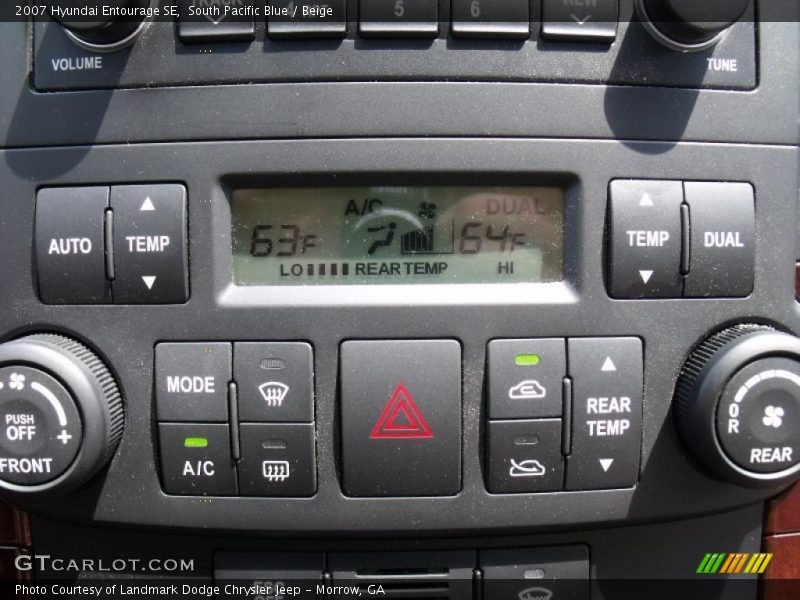 South Pacific Blue / Beige 2007 Hyundai Entourage SE