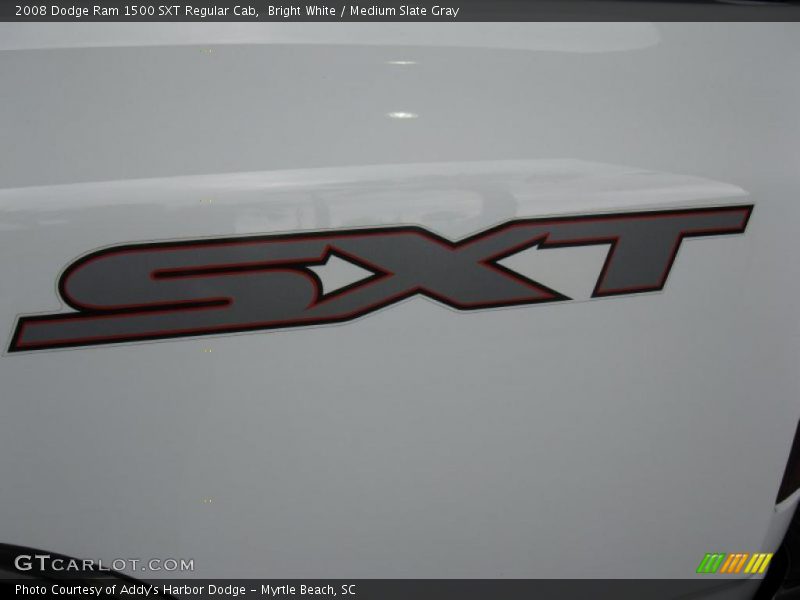 Bright White / Medium Slate Gray 2008 Dodge Ram 1500 SXT Regular Cab