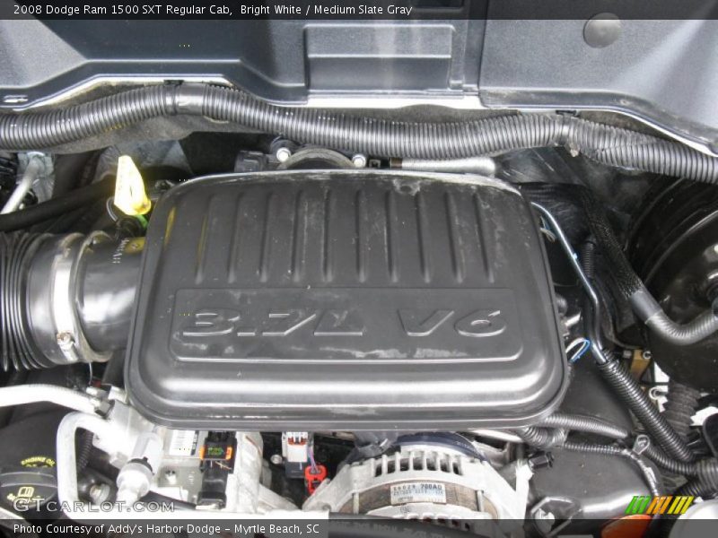 Bright White / Medium Slate Gray 2008 Dodge Ram 1500 SXT Regular Cab
