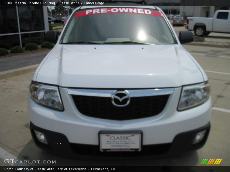 Classic White / Camel Beige 2008 Mazda Tribute i Touring