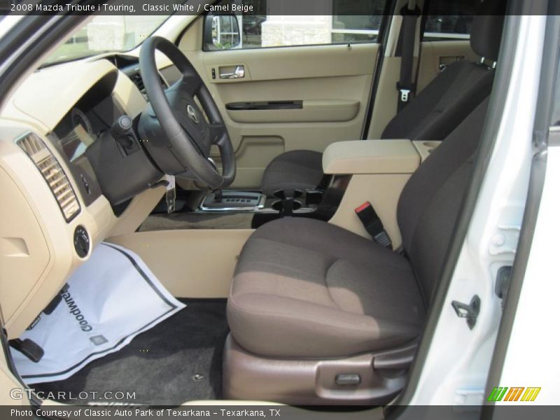 Classic White / Camel Beige 2008 Mazda Tribute i Touring