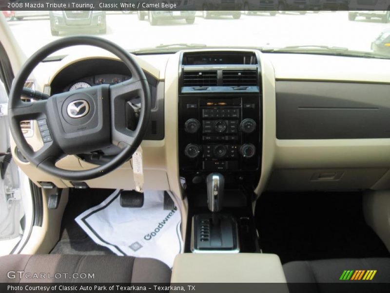 Classic White / Camel Beige 2008 Mazda Tribute i Touring