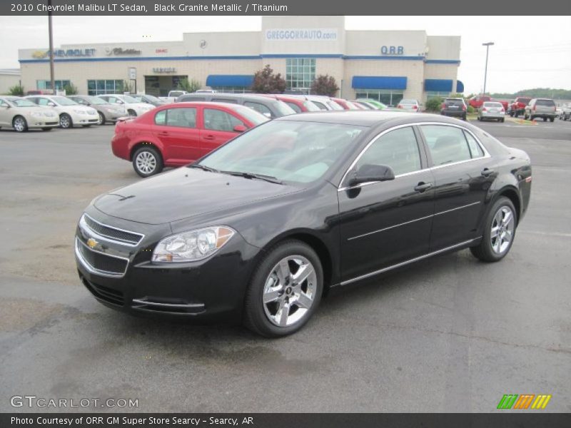 Black Granite Metallic / Titanium 2010 Chevrolet Malibu LT Sedan