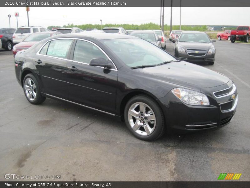 Black Granite Metallic / Titanium 2010 Chevrolet Malibu LT Sedan