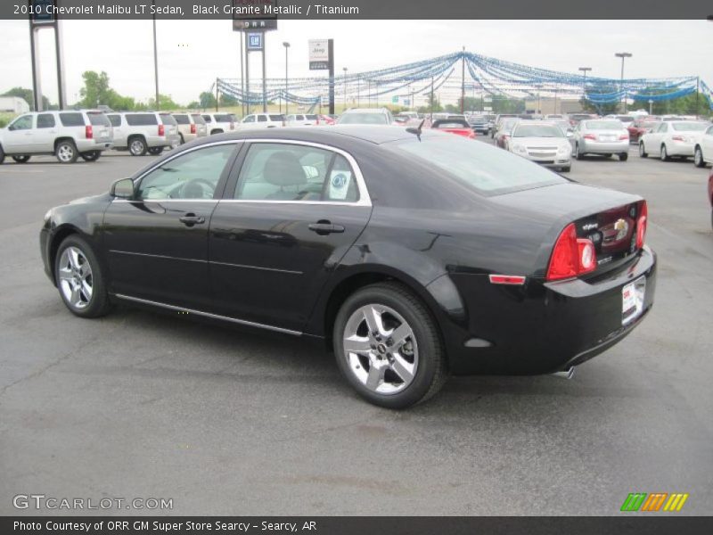 Black Granite Metallic / Titanium 2010 Chevrolet Malibu LT Sedan