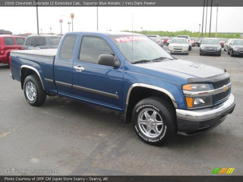 Superior Blue Metallic / Very Dark Pewter 2006 Chevrolet Colorado LS Extended Cab