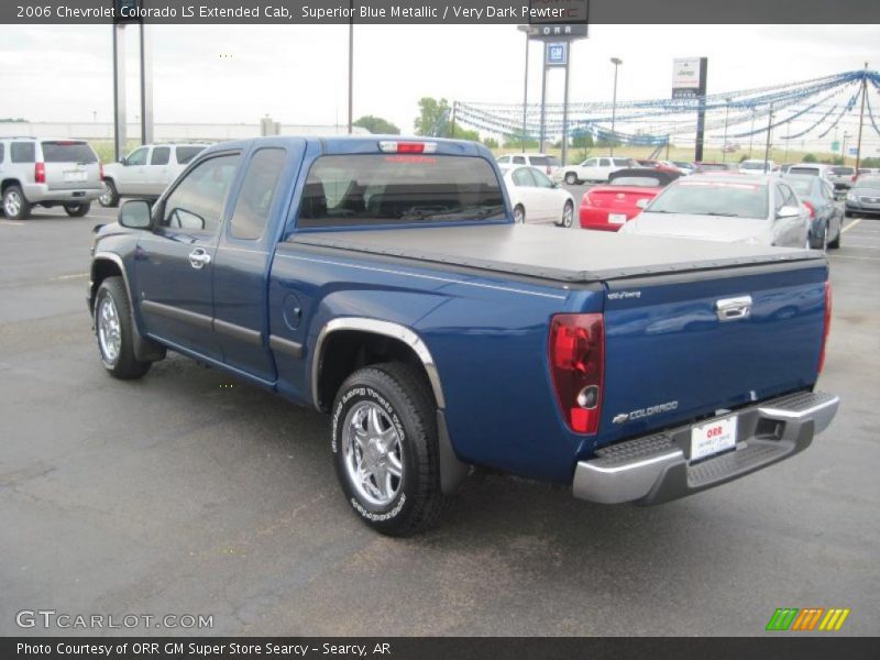 Superior Blue Metallic / Very Dark Pewter 2006 Chevrolet Colorado LS Extended Cab